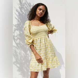 Faithfull the Brand Romina Linen Mini Dress | Size Small